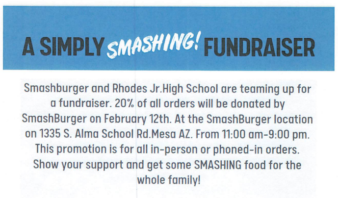 Smashburger Fundraiser