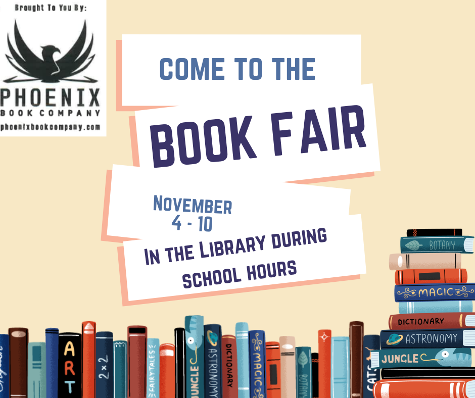 Flyer with all the details for the Book fair