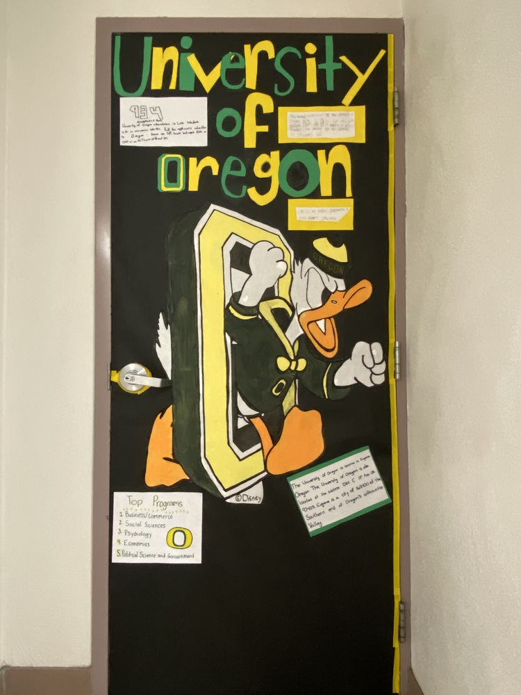 7th Grade 1st Place Decorated door Contest