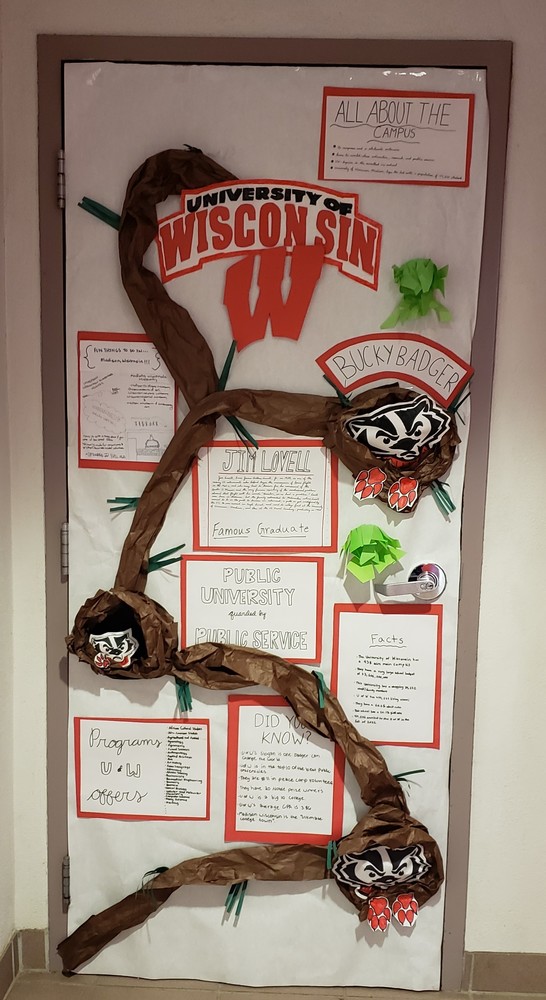 8th Grade 2nd Place Decorated Door Contest