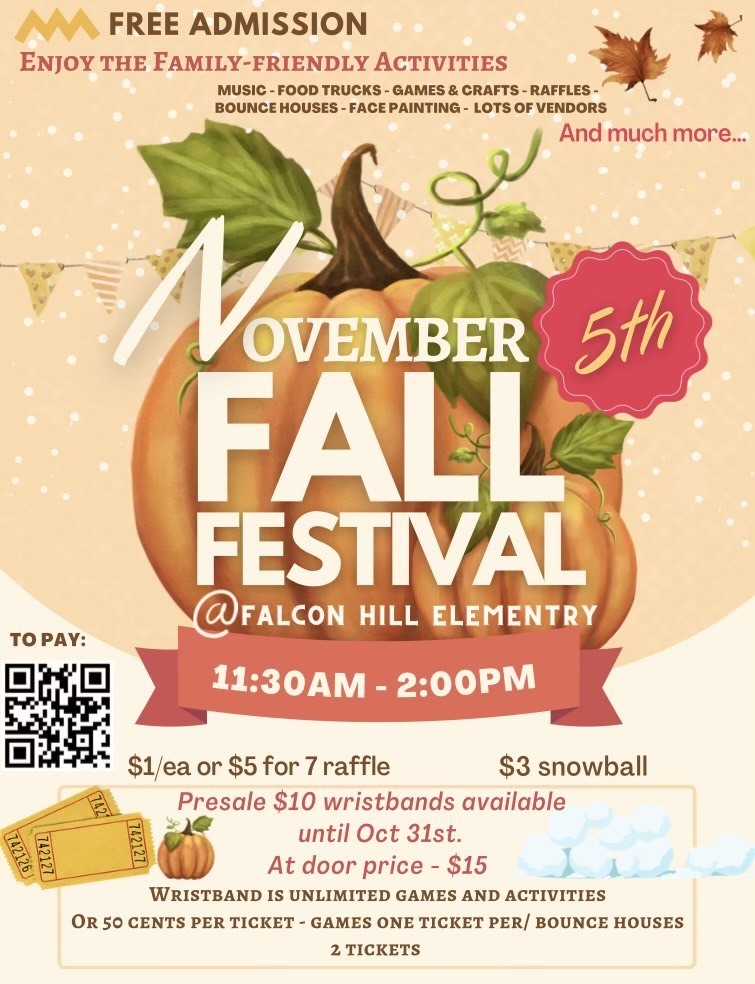 Falcon Hill Fall Festival Flyer