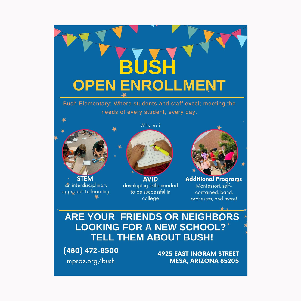 Spread the word! Bush Elementary