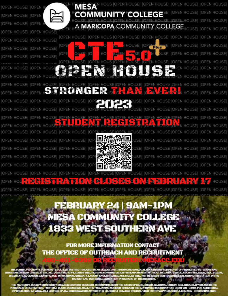 CTE 5.0 Open House Flyer
